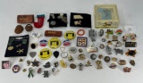 Large Collection of Souvenir and Commemorative Pins, etc