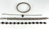 4 Silver Bracelets