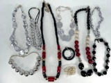 Chunky Costume Necklaces - Silver-tone, Beads, etc.