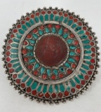 Very Early Ethnic Double Ring Medallion