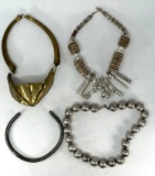 Early Silver/Brass/Copper Necklaces and Collar