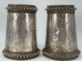 Pair of Very Early Matched Ethnic Silver Arm Decorations, 4.75