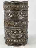 Very Early Ethnic Ornate Silver Arm Decoration, 4.5