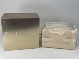 BVLGARI Satin Travel / Make-up Bag with Original Box