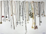 Large Collection of Costume Necklaces and Many Pendants