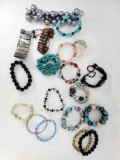 Beaded Bracelets - Shell, Turquoise, Glass, Plastic, etc.