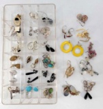 Approximately 27 Pair of Earrings for Pierced Ears