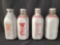 4 Milk Bottles- Pensupreme, Abbotts, HIghland, Sunny Slope