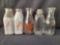 5 Milk Bottles- Muhlenberg, Sunnyside, Sunny Slope, Harbison's