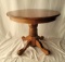 Oak Round Top Pedestal Table