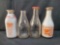 4 Milk Bottles- Danzeisen & Others