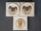 3 Goebel Plates- (2) Bald Eagle and Collectors Club Member, All with Boxes