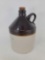 Two-Tone Stoneware Jug with Cork Lid