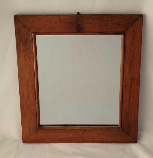 Early Pine Framed Mirror