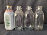4 Milk Bottles- Bechtel's, Harbison's, Others