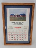 Framed Bechtel Dairy Farms, Inc. 1965 Calendar, Royersford PA
