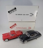 2 Danbury Mint Cars- 1949 Mercury Club Coupe and 1956 Ford Thunderbird