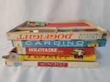 Board Games- Dogfight, Cardino, Solotaire, Twister, Monopoly