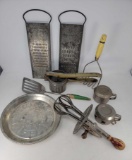 Vintage Kitchen Tools - Graters, Pie Tins, Ricer, etc.