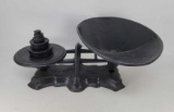 Small Stuart & Peterson Philadelphia Balance Scale with Pan and 5 Weights
