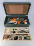 G.I. Joe Foot Locker and Tray FULL of Accessories - See pictures for details