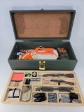 G.I. Joe Foot Locker and Tray FULL of Accessories - See pictures for details
