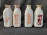 4 Milk Bottles- Spring Grove, Major's Dairy, Heritage, Other