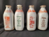 4 Bechtel's Dairy Bottles