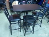 Tall Table Rectangle with 4 chairs