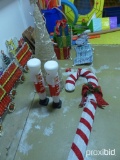 Candy cane and toy soldiers