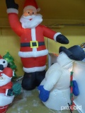 Lg santa and snow man