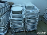 52 white folding chairs