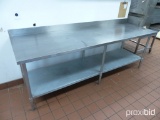 Stainless steel prep table