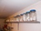 Shelf of Glass Containers &Contents