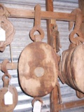 Double Big Wood Pulley