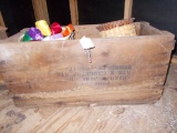 Wooden Box w/ Contents