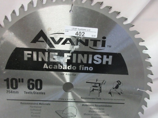 Avanti Fine Finish 10" Blade