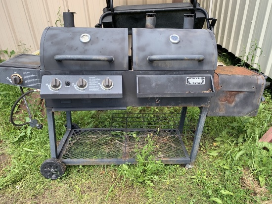 Combo Gas Wood Grill