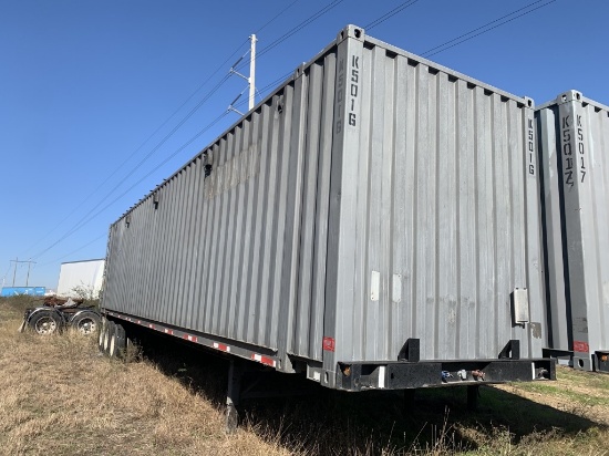 NOT SOLD 1987 Strick Open Container Freight Trailer K5016