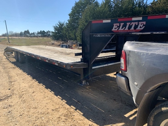 NOT SOLD Elite Gooseneck Equipment Trailer