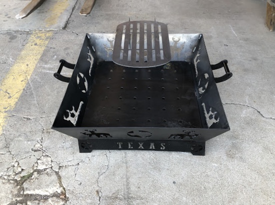 NOT SOLD Fire Pit with Grate 38"x40"
