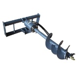 NOT SOLD Wolverine Hydraulic Post Hole Auger Skid Steer