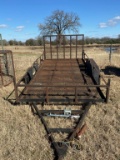 NOT SOLD Shop Built Bumper Pull Utility Trailer