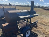 NOT SOLD BBQ pit on trailer