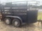 Shop built Bumper pull Livestock Trailer unk vin