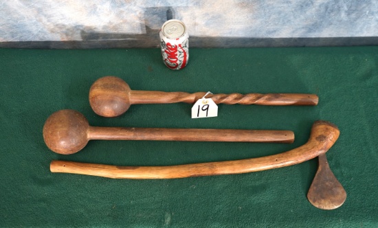 (3) Authentic Handmade African Tools