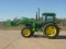 John Deere 2955 MFWD JD 245 Loader Tractor Franklin TX
