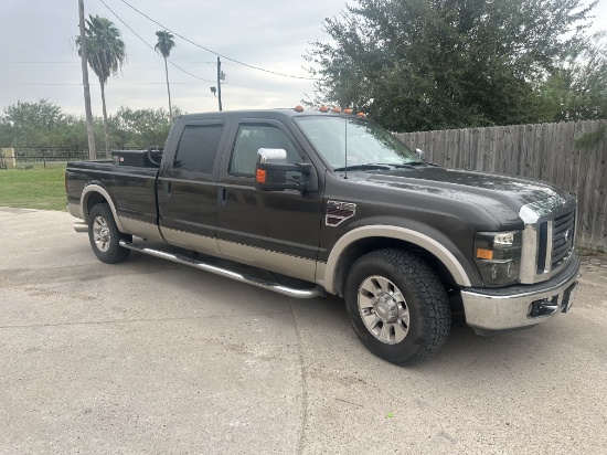 2008 Ford F250 Lariat 4x4 Truck 1FTSW20R38EC47089 178232 MILES Mission TX