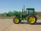 John Deere 2955 MFWD JD 245 Loader Tractor Franklin TX