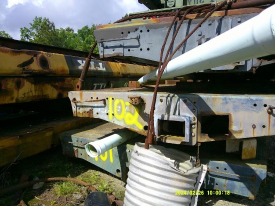 Grey flat car 9 1/2 ft wide  461/2 ft long solid